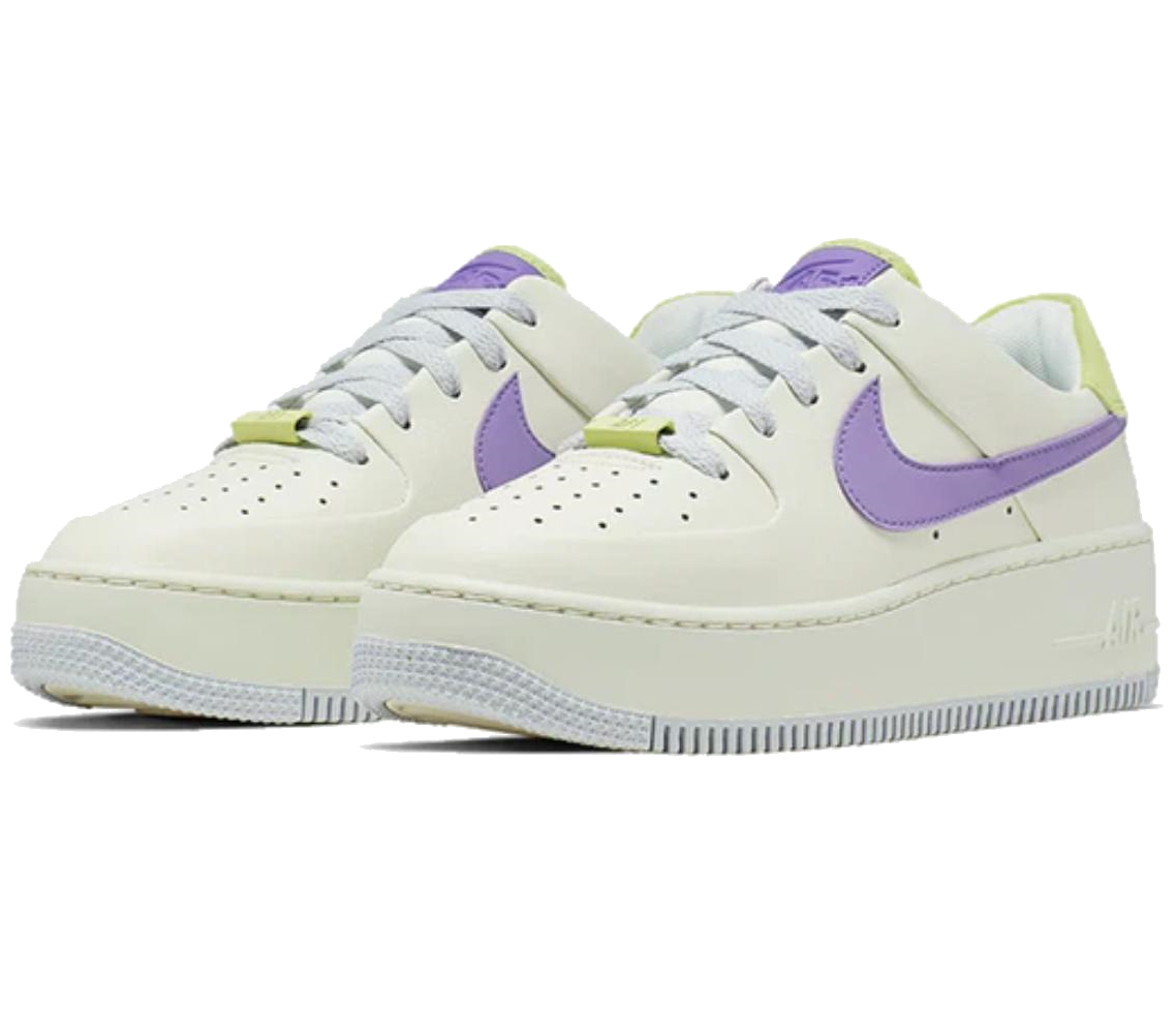 NIKE AIR FORCE 1 "SAGE LOW SAIL" VIOLET (WOMEN)